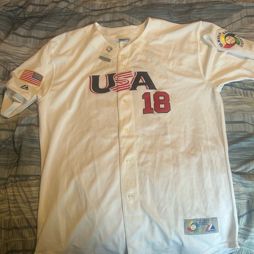 World Classic Johnny Damon Baseball Jersey